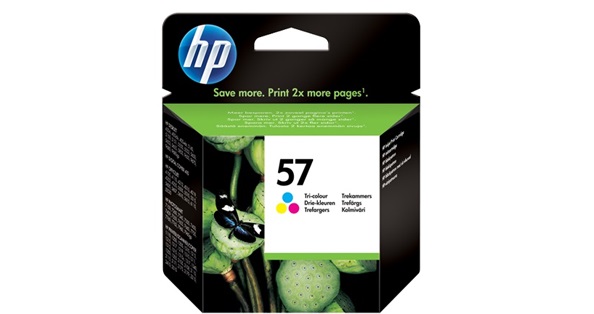 HP 57 originele drie-kleuren inktcartridge