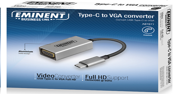 Eminent Ewent USB C > VGA converter